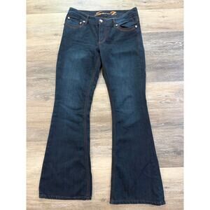 Seven7 Dark Wash Flare Jeans Women’s Size 10
